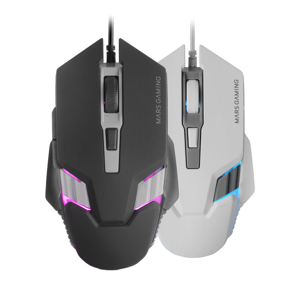 Ratón Mars Gaming Óptico RGB USB 4000dpi Negro (MM024)