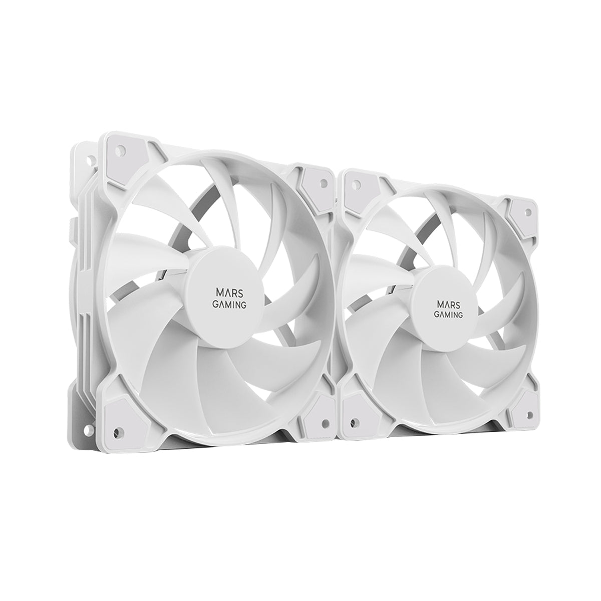 Ventilador Mars Gaming MF-PROX2 Kit 2 Blanco (MFPROX2W)