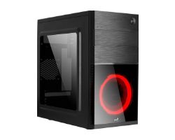 Caja AEROCOOL LED USB2/3 mATX Mini-ITX Negra (CS105RD)