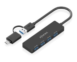 Hub AISENS USB-A + Adap USB-C a 4xUSB-A 3.0 (A109-0987)