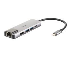 Hub D-Link USB-C a HDMI RJ45 USB-C 2xUSB 3.0 (DUB-M520)