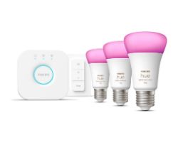 Bombilla Philips Hue LED E27 806L 75W Kit 3 (9290024688
