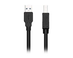 Cable NILOX USB-A/M a USB-B/M 1.8m Negro (NXUSB3-AB-2)
