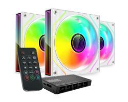 Ventilador Mars Gaming ARGB Kit 3 Blanco (MF3DPROKITW)