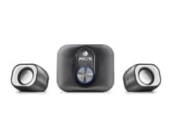 Mini Altavoces NGS 2.1 20W USB 3.5mm Negros (COMET2.1)