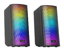 Altavoces Mars Gaming 15W 2.0 RGB BT Negro (MSRGB2)
