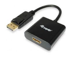 Cable EQUIP DP/M a HDMI/H 0.2m Negro (EQ133438)