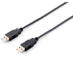Cable EQUIP USB-A/M a USB-A/M 3m Negro (EQ128871)