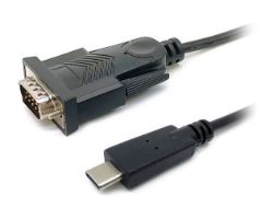 Cable EQUIP USB-C/M a RS232 DB9/M 1.5m Negro (EQ133392)