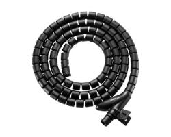 Organizador Cables EQUIP en Espiral 1m Negro (EQ650867)