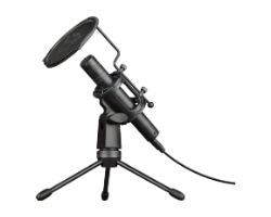 Micrófono Trust GXT241 Velica USB Trípode Negro (24182)