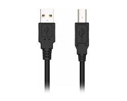 Cable NILOX USB-A/M a USB-B/M 3m Negro (NXUSB2-AB-3)
