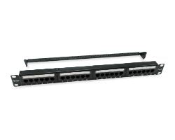Patch Panel EQUIP 24p Cat.6 1U Negro (EQ135426)