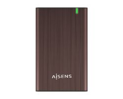 Caja AISENS HDD 2.5" SATA USB 3.0 Marrón (ASE-2525BWN)
