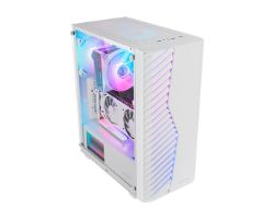 Caja Mars Gaming ARGB ATX mATX MiniITX Blanca (MCVOLTW)