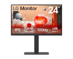 Monitor LG 24" IPS FHD 100Hz DP HDMI Negro (24BA650-B)