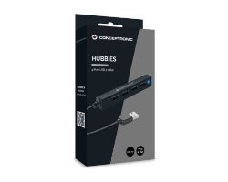 Hub CONCEPTRONIC USB 2.0 a 4xUSB 2.0 Negro (HUBBIES05B)