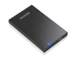 Caja AISENS HDD/SSD 2.5" mUSB USB-C Negra (ASE-2527B)