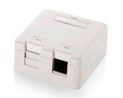 Caja de Superficie EQUIP para 2 Rosetas (EQ125122)