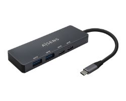 Hub AISENS USB-C a 2xUSB-A 2xUSB-C Gris (A109-0744)