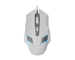 Ratón Mars Gaming Óptico RGB USB 4000dpi Blanco(MM024W)