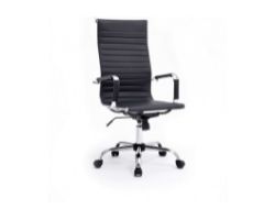 Silla Oficina EQUIP Respaldo Alto Negro (EQ651001)