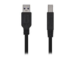 Cable AISENS USB-A/M a USB-B/M 2m Negro (A105-0444)