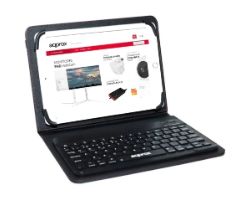 Funda+Teclado Approx 10.1" Folio BT Negra (APPIPCK06V2)