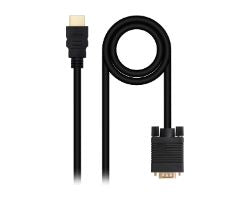 Nanocable HDMI/M a VGA/M 1.8m Negro (10.15.4348)