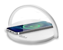 Lámpara CELLY Cargador Wireless 15W (WLLIGHTCIRCLEWH)