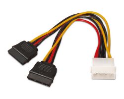 Cable AISENS Molex/M a 2xSATA/M 20cm (A131-0161)