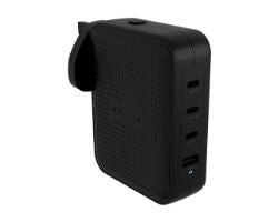 Cargador TARGUS 145W 1USB-A 3USB-C Negro (HJ1001BKWWGL)