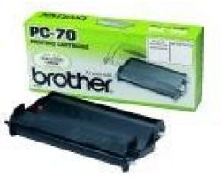 Cartucho y Bobina BROTHER FAX 140 páginas Negro (PC-70)