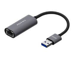 Adaptador AISENS USB-A 3.0 a RJ45 15cm Gris (A106-0708)