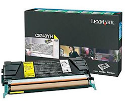 Toner Lexmark Laser Amarillo 5000 páginas (C5240YH)