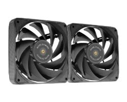 Ventilador Mars Gaming PWM 120mm Negro Kit 2 (MFNCLX2)