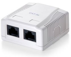 EQUIP Roseta superficie CAT.5e 2 Hembra RJ45 (EQ235112)