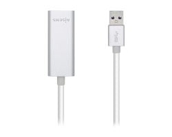 Adaptador AISENS USB 3.0 a RJ45 15cm Plata (A106-0504)