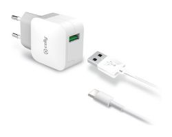 Cargador de Pared CELLY 1USB-A Cable USB-C (TCUSBTYPEC)