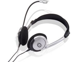 Auric+Micro CONCEPTRONIC 3.5mm Negro/Plata (CCHATSTAR2)