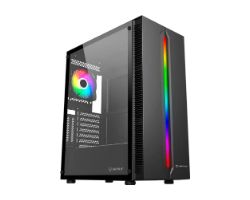 Caja Unyka Armor Lumina ARGB USB ATX Negra (UK511210)