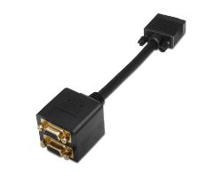 Cable AISENS VGA/M a 2xVGA/H 0.2m Negro (A113-0080)