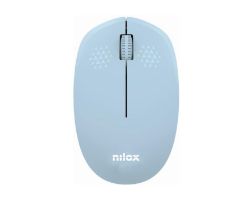 Ratón NILOX Wireless 1000dpi Azul Claro (NXMOWI4012)