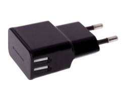 Cargador Pared CONCEPTRONIC 2USB Kit 5 Negro(CTWLL2AB5)