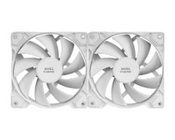 Ventilador Caja Mars Gaming 2x120mm Blanco (MFPWMX2W)