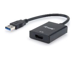 Cable EQUIP USB-A/M a HDMI/H 0.25m Negro (EQ133385)
