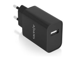Cargador Pared AISENS 1xUSB-A 10.5W Negro (A110-0854)