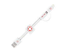 Cable Usb SWISS GO iOS/mUsb-Usb Blanco 1m (SWI503002)