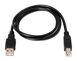 Cable AISENS USB-A/M a USB-B/M 1.8m Negro (A101-0006)