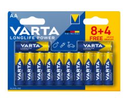 Pilas Varta Longlife Power AA Blister 8+4 (4906121472)